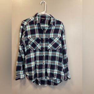 GREAT condition! Express long sleeve plaid shirt. Size medium.